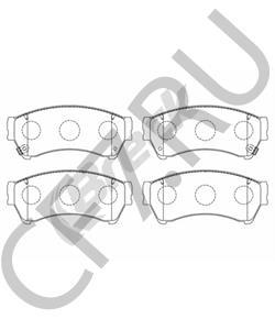 GVYD3328Z MAZDA (FAW) Комплект тормозных колодок, дисковый тормоз в городе Королёв